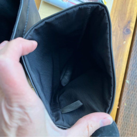 Zara Wm’s Lug Sole Pull On High Boots In Black Sz 39 EU Sz 8 US - Picture 13 of 16